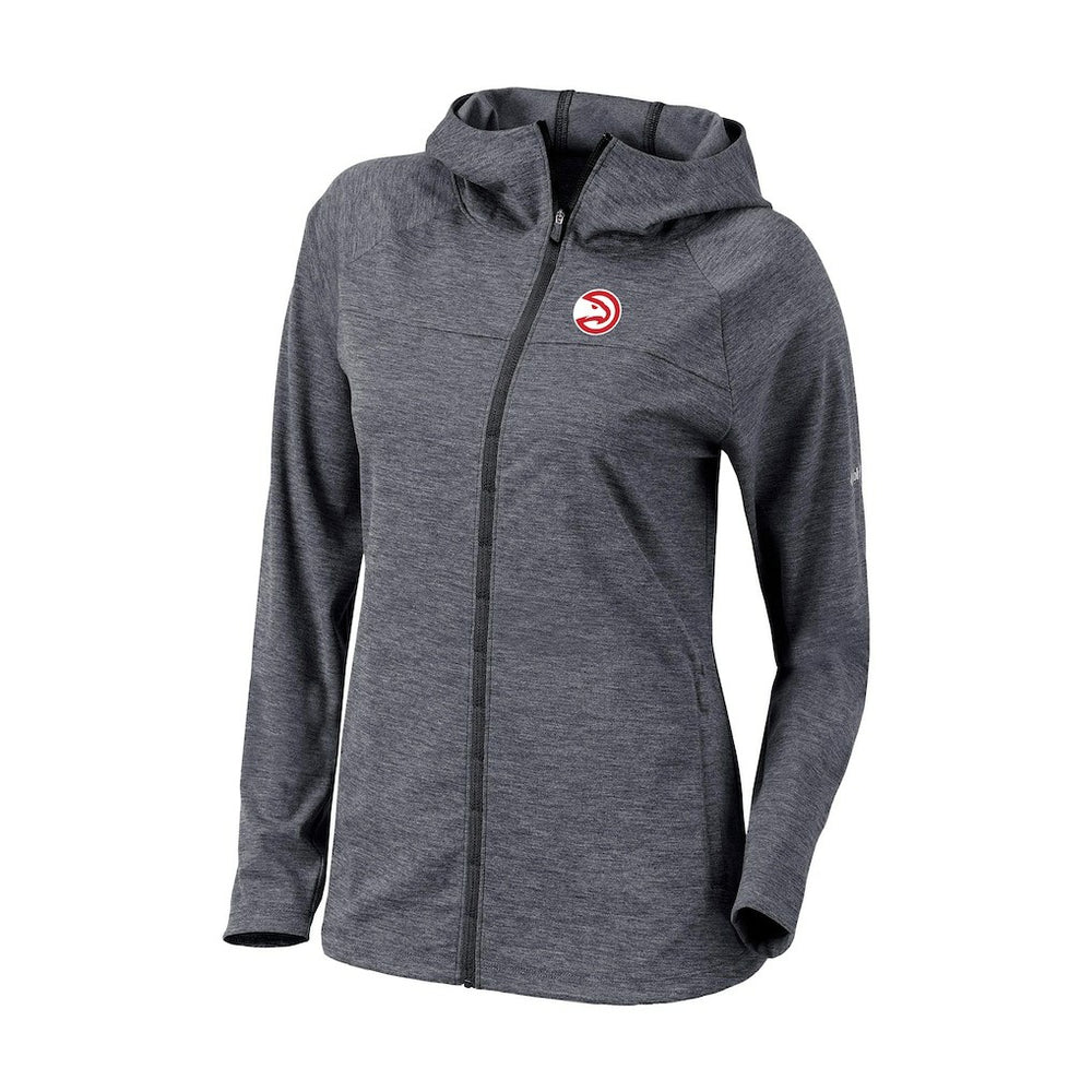 Atlanta Hawks Women's Omni-Wick Half Shot Full-Zip Hooded Jacket Black