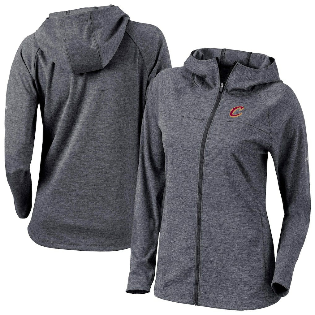Cleveland Cavaliers Women's Omni-Wick Half Shot Full-Zip Hooded Jacket Black