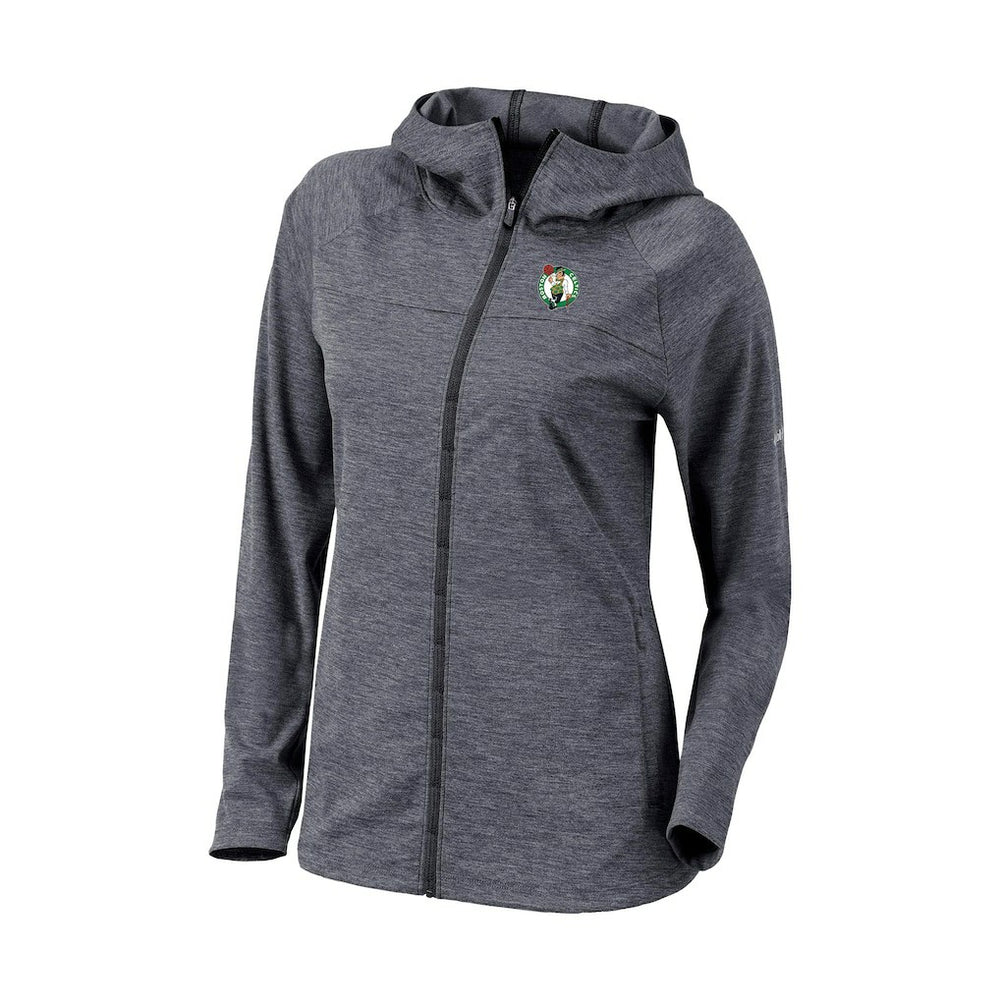 Boston Celtics Women's Omni-Wick Half Shot Full-Zip Hooded Jacket Black
