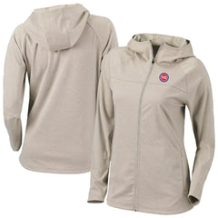 Detroit Pistons Women's Omni-Wick Half Shot Full-Zip Hooded Jacket Tan