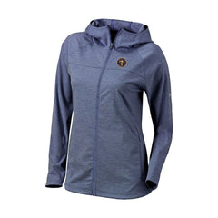 Denver Nuggets Women's Omni-Wick Half Shot Full-Zip Hooded Jacket Navy