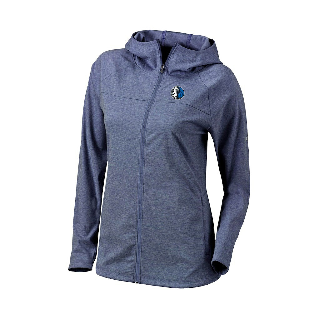 Dallas Mavericks Women's Omni-Wick Half Shot Full-Zip Hooded Jacket Navy