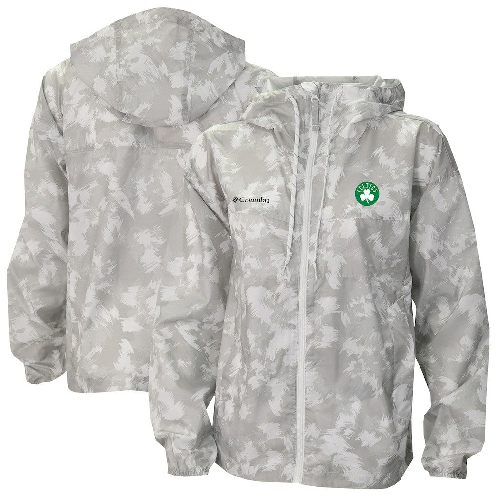 Boston Celtics Women's Flash Challenger II Omni-Shade Full-Zip Windbreaker Jacket Gray