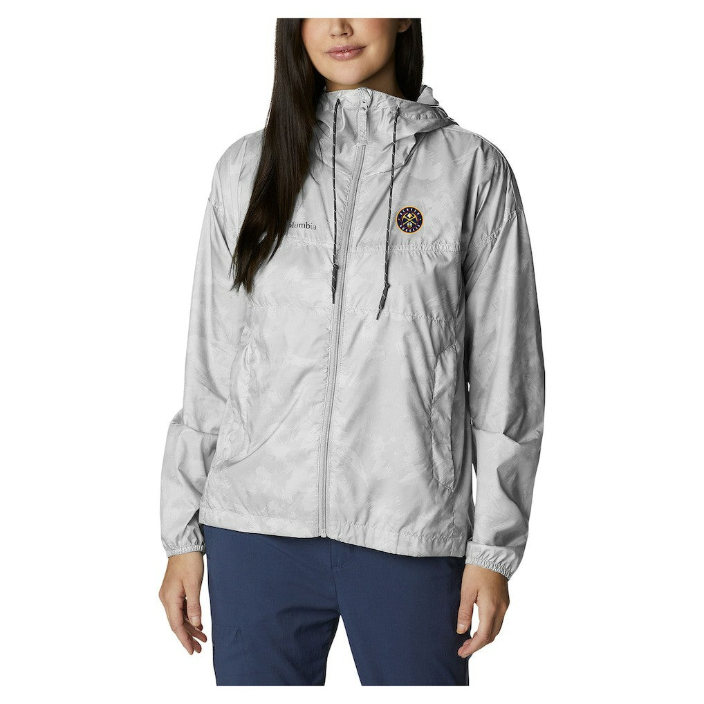 Denver Nuggets Women's Flash Challenger II Omni-Shade Full-Zip Windbreaker Jacket White