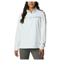 Cleveland Cavaliers Women's Skiff Guide Fleece Pullover Top White