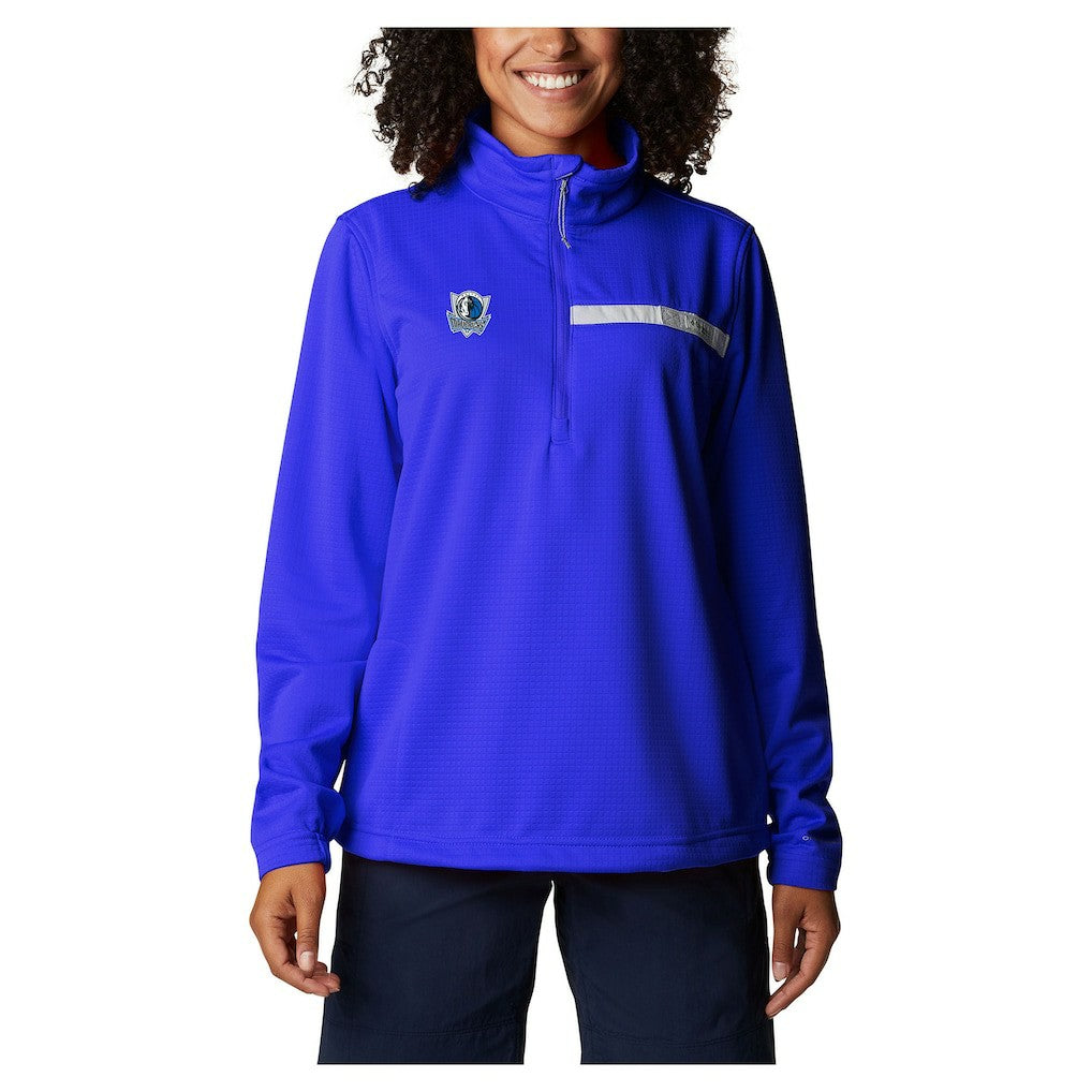 Dallas Mavericks Women's Skiff Guide Fleece Pullover Top Blue