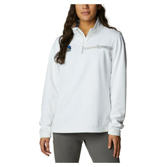 Golden State Warriors Women's Skiff Guide Fleece Pullover Top White