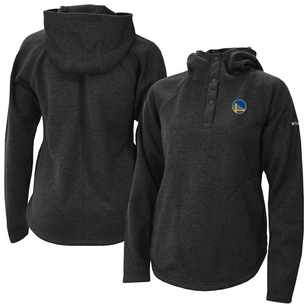 Golden State Warriors Women's Sweater Weather Quarter-Snap Hoodie Black