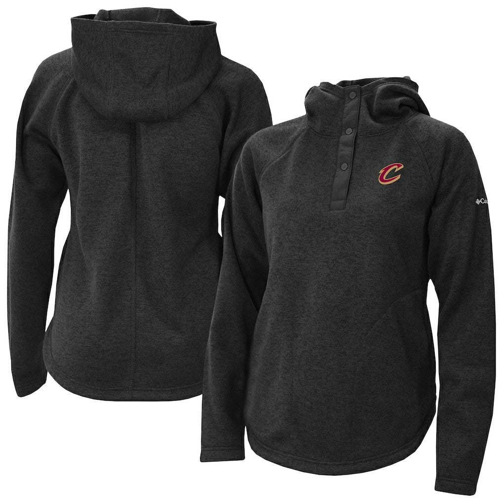 Cleveland Cavaliers Women's Sweater Weather Quarter-Snap Hoodie Black