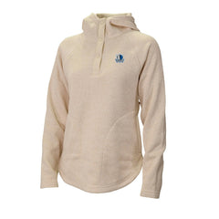 Dallas Mavericks Women's Sweater Weather Quarter-Snap Hoodie White