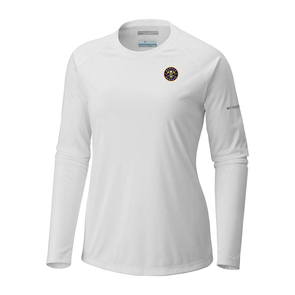 Denver Nuggets Women's Tidal Tee II Long Sleeve T-Shirt White