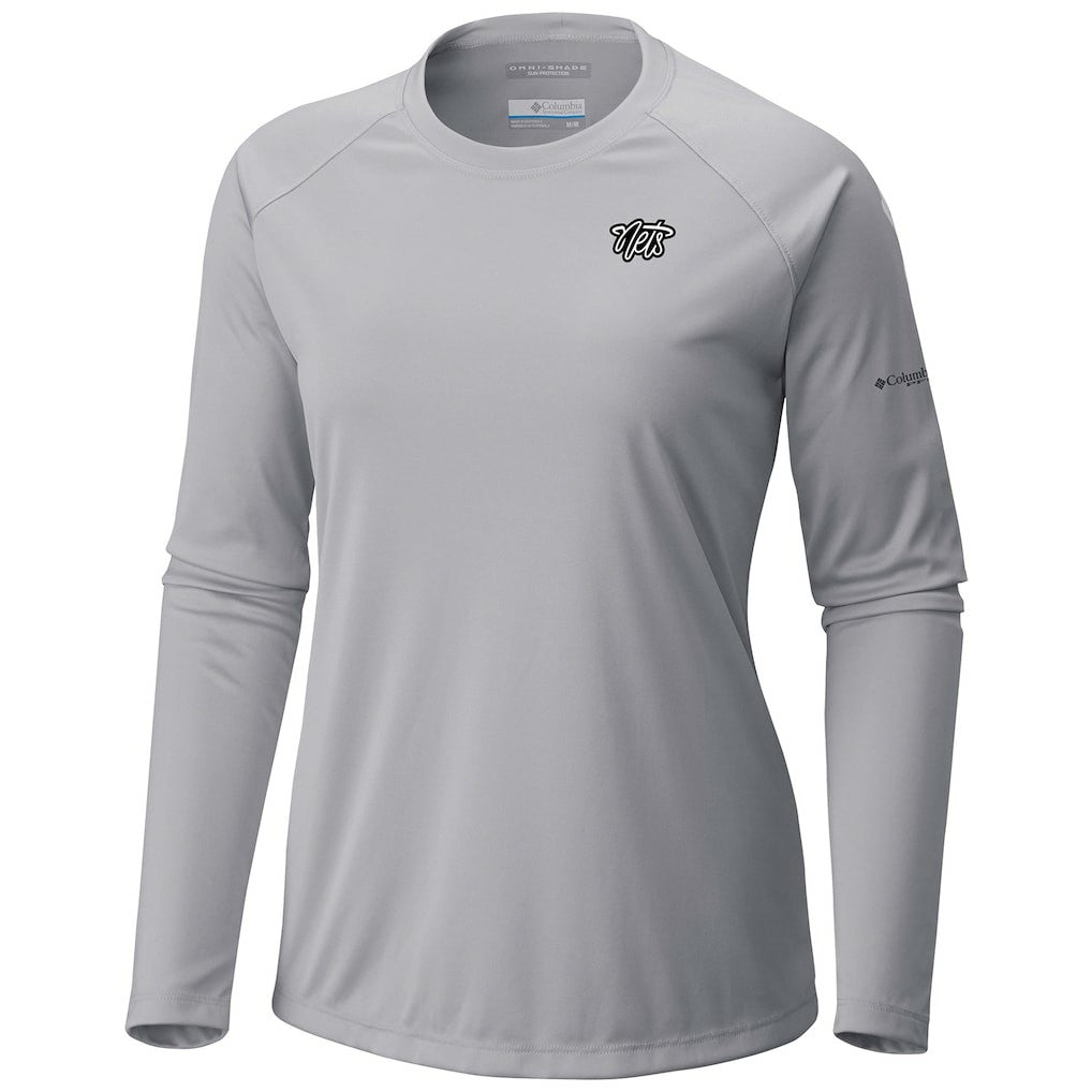Brooklyn Nets Women's Tidal Tee II Long Sleeve T-Shirt Gray