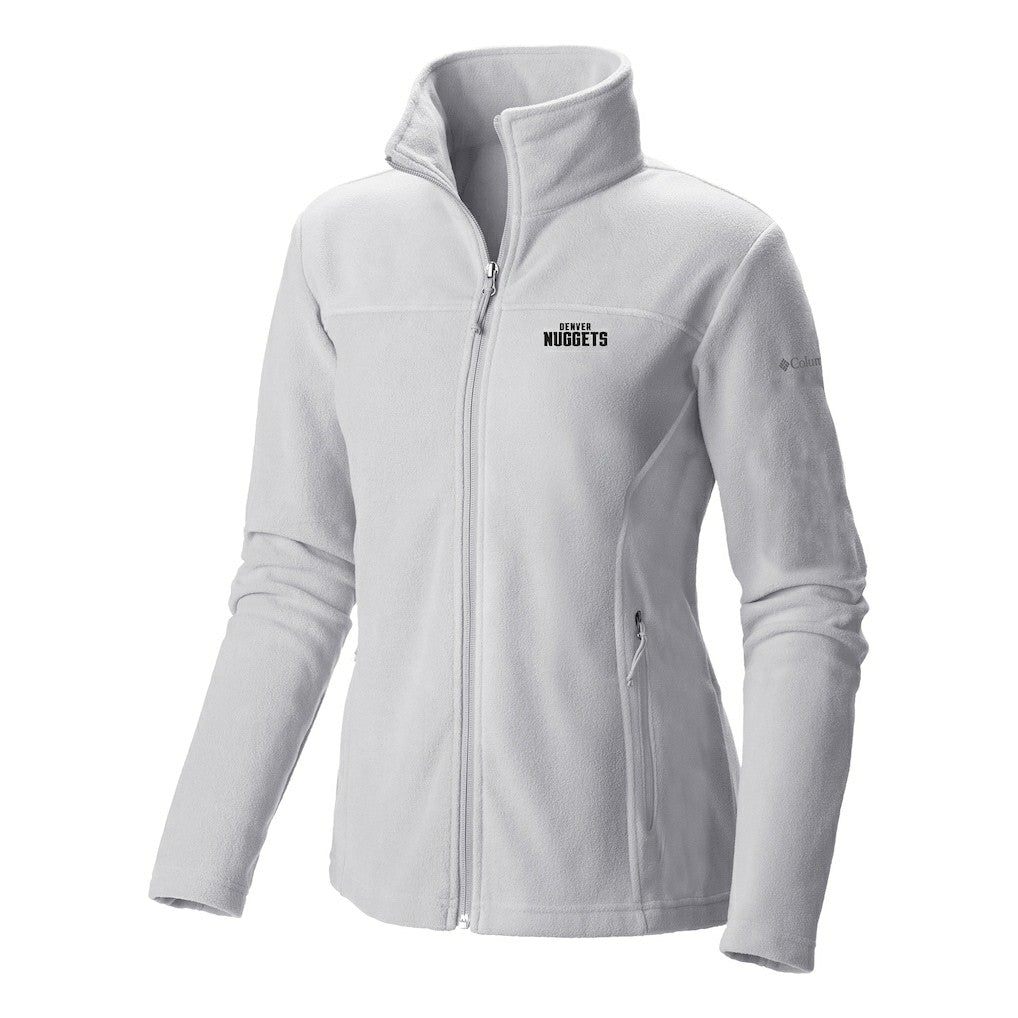 Denver Nuggets Women's Give & Go II Fleece Full-Zip Jacket White