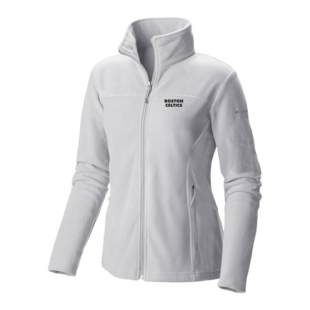 Boston Celtics Women's Give & Go II Fleece Full-Zip Jacket White