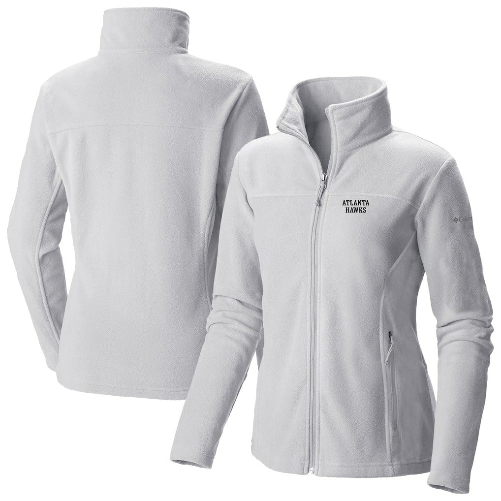Atlanta Hawks Women's Give & Go II Fleece Full-Zip Jacket White