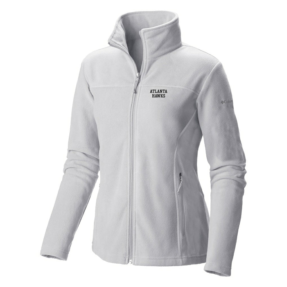 Atlanta Hawks Women's Give & Go II Fleece Full-Zip Jacket White