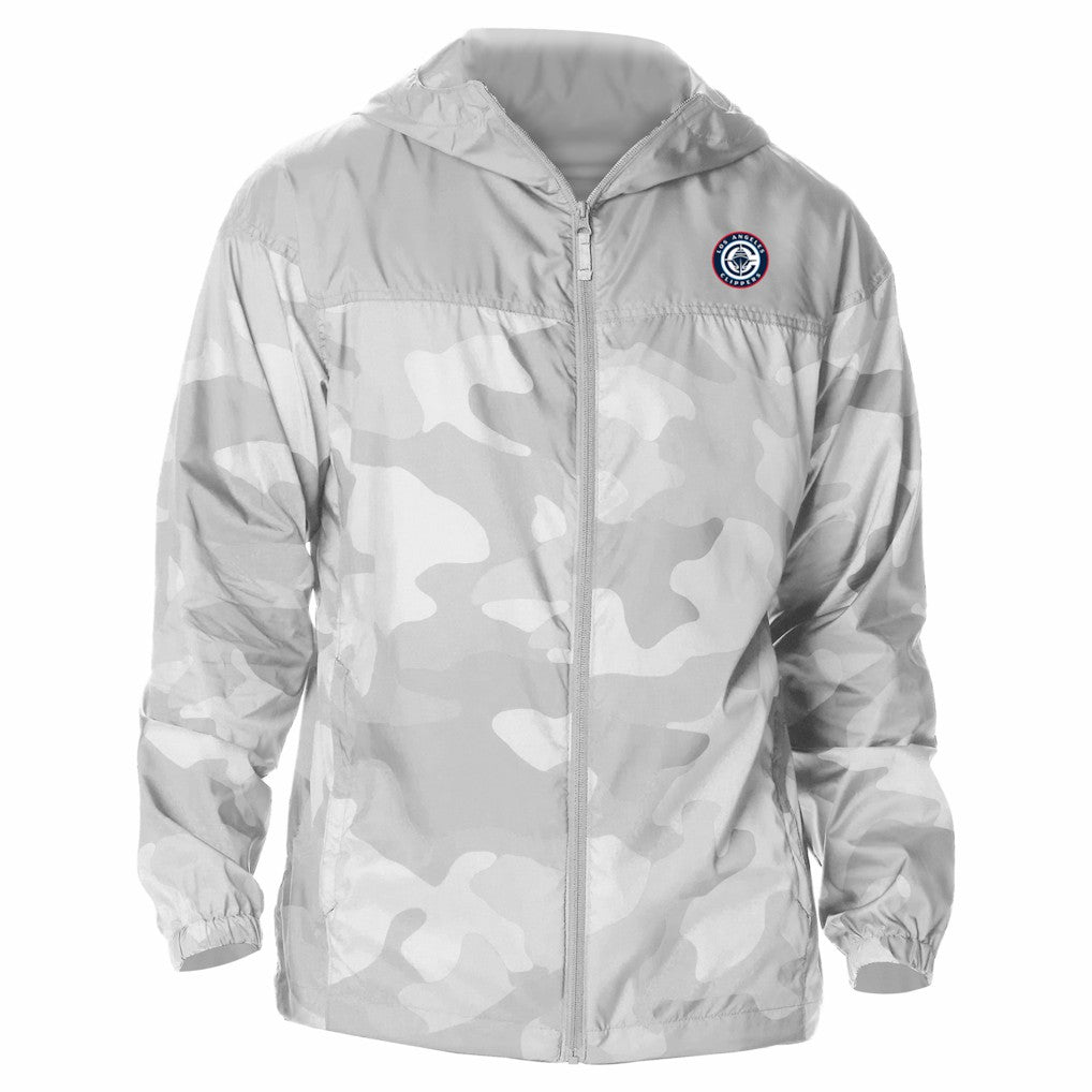 LA Clippers Flash Challenger Windbreaker Jacket Gray