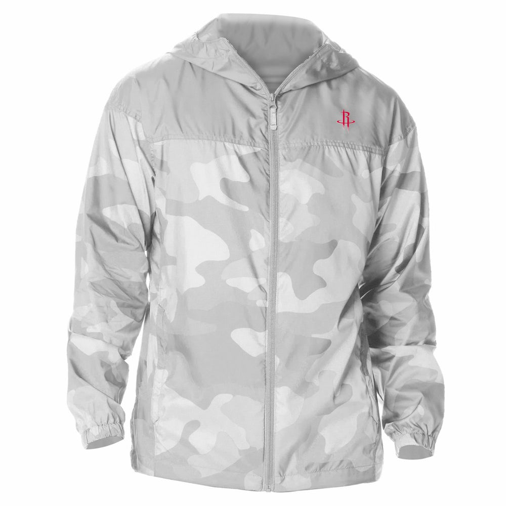Houston Rockets Flash Challenger Windbreaker Jacket Gray