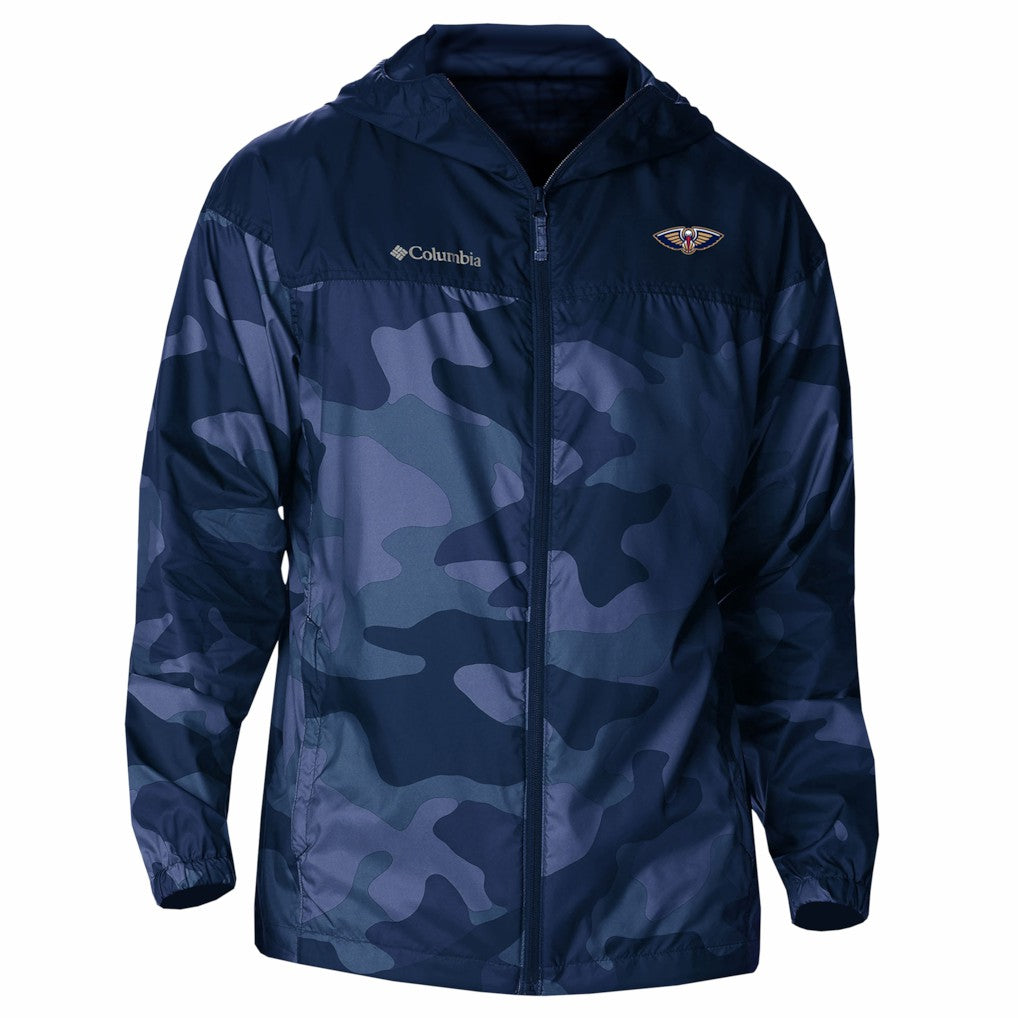 New Orleans Pelicans Flash Challenger Windbreaker Jacket Navy