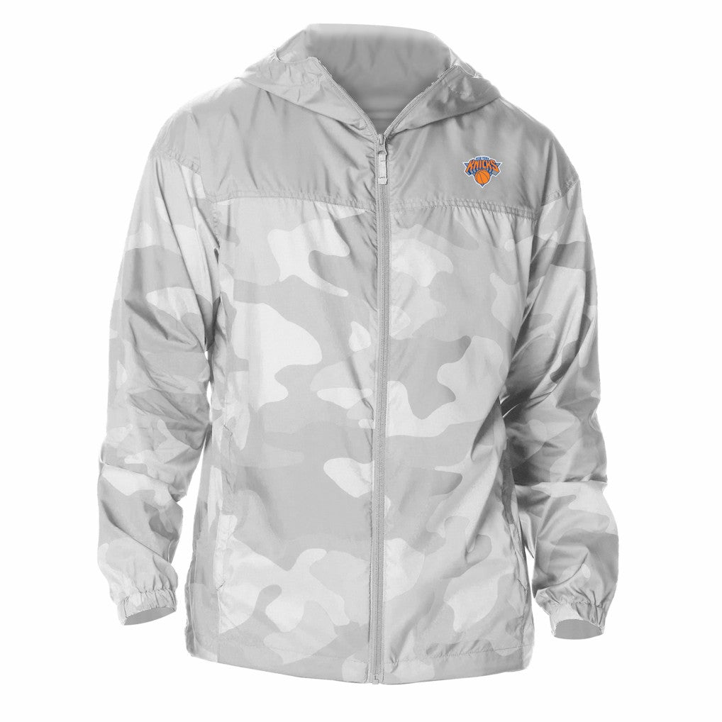 New York Knicks Flash Challenger Windbreaker Jacket Gray