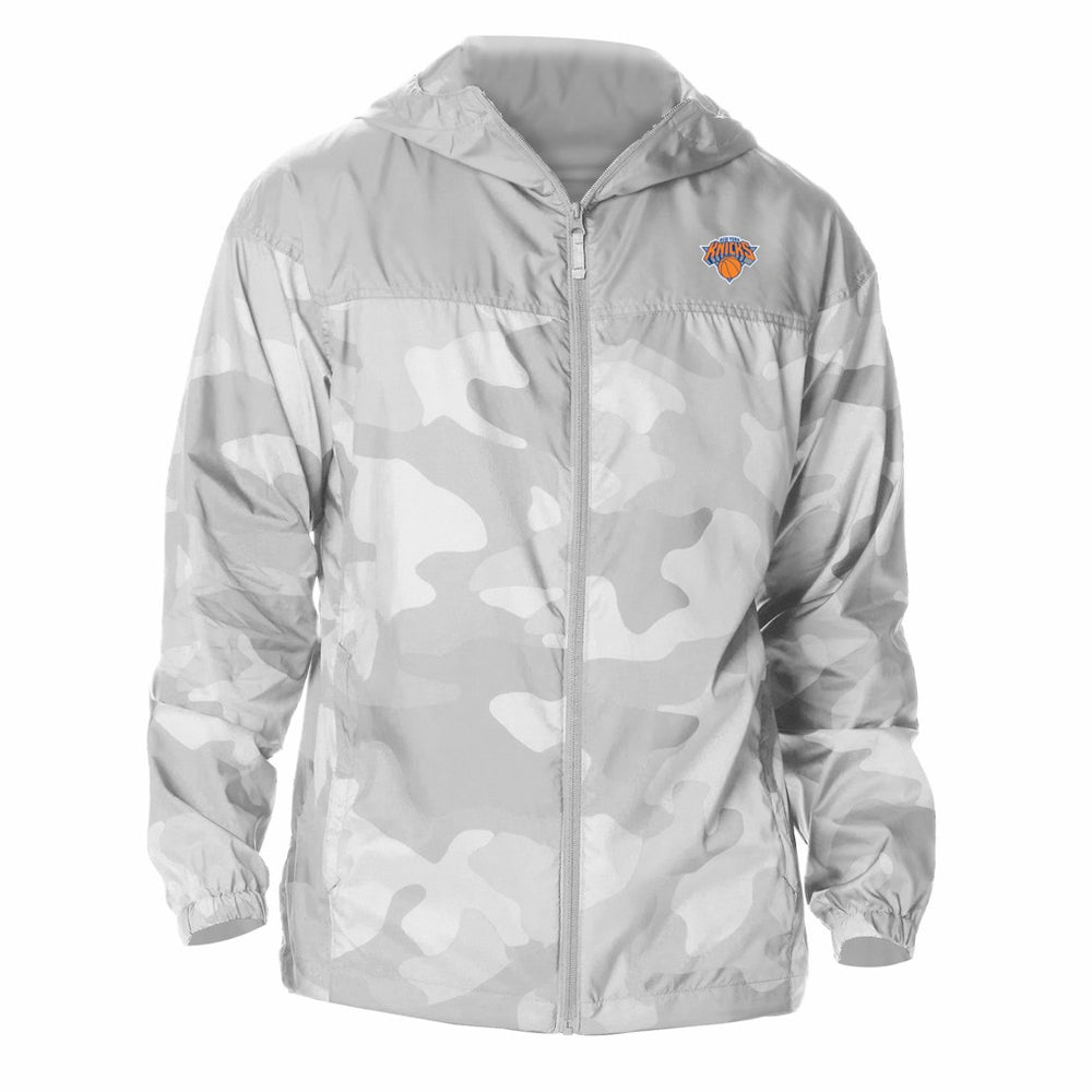 New York Knicks Flash Challenger Windbreaker Jacket Gray