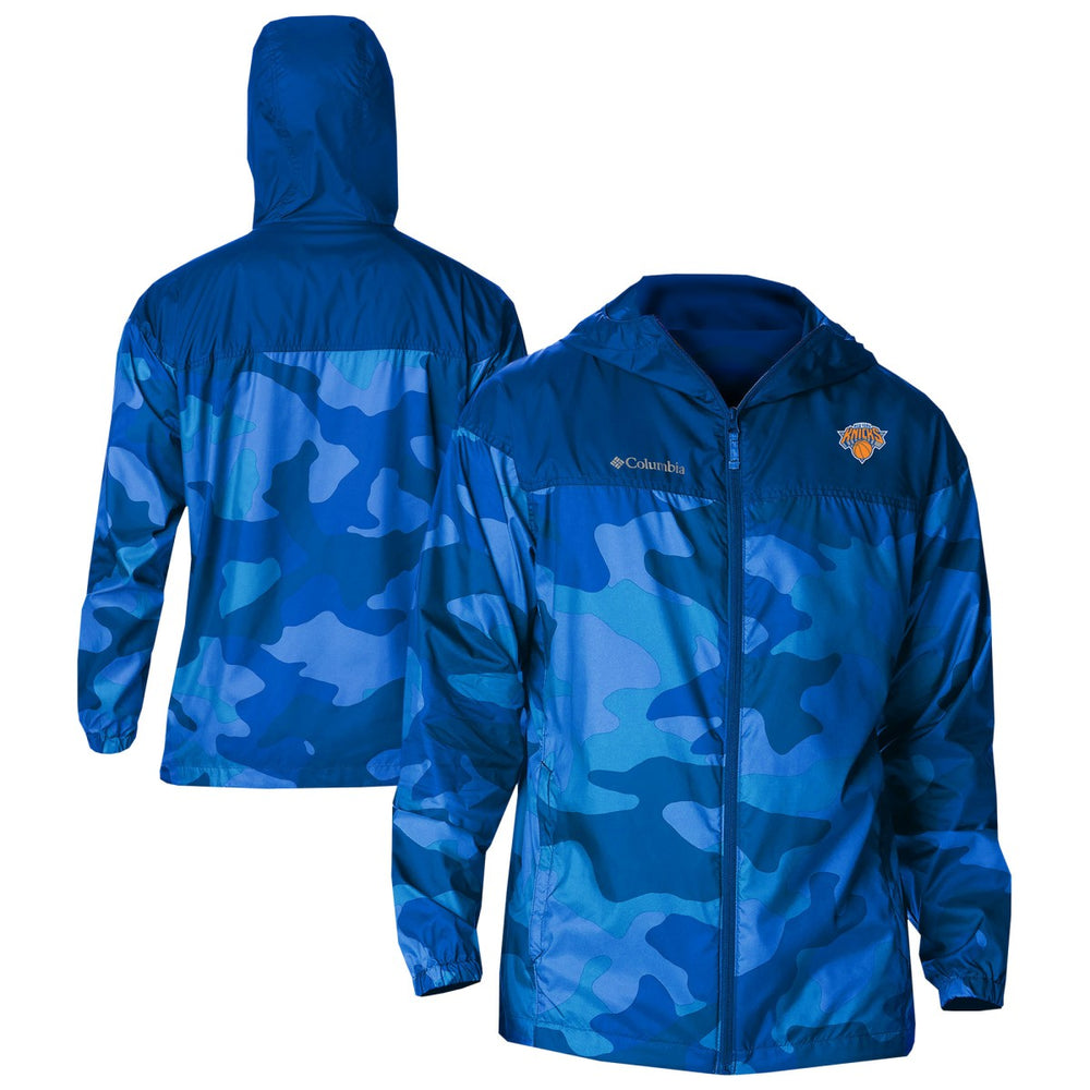 New York Knicks Flash Challenger Windbreaker Jacket Blue