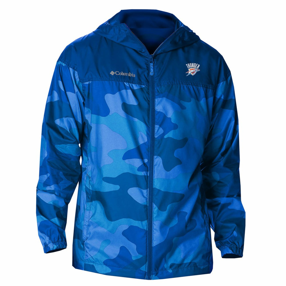 Oklahoma City Thunder Flash Challenger Windbreaker Jacket Blue