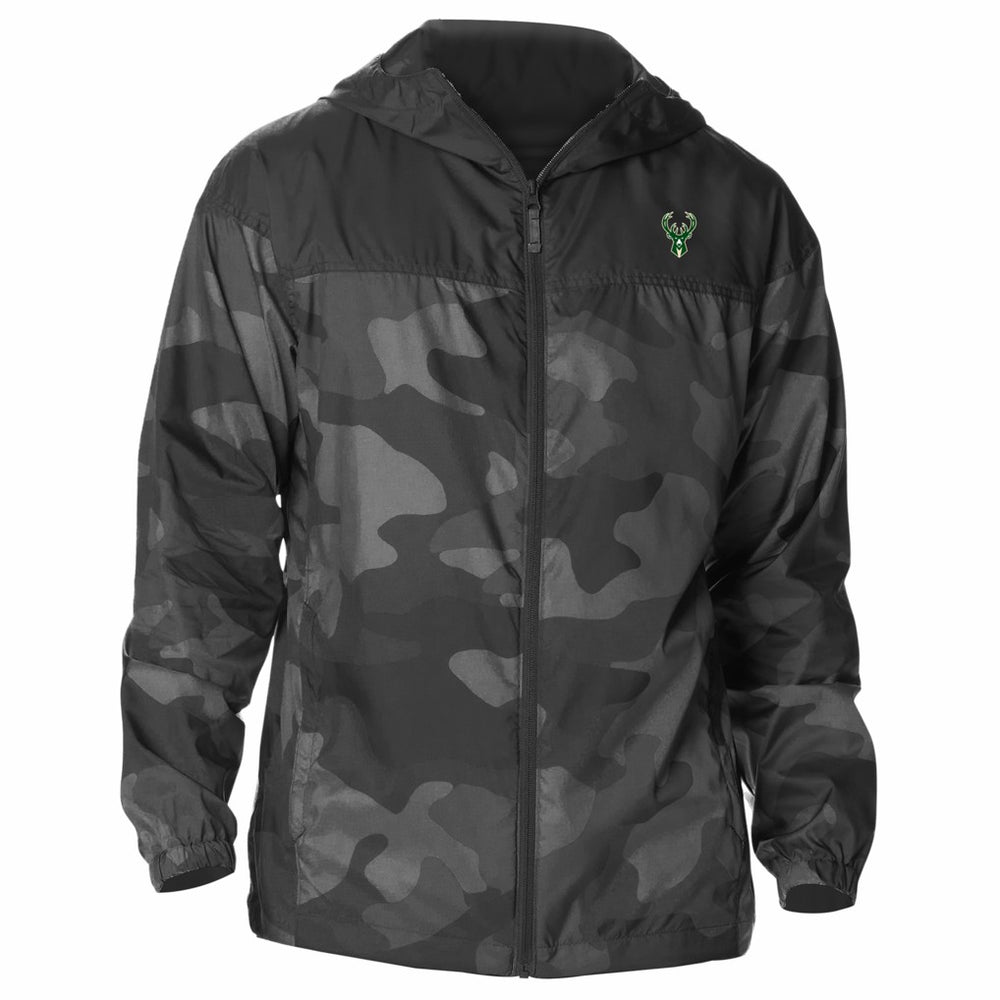 Milwaukee Bucks Flash Challenger Windbreaker Jacket Black