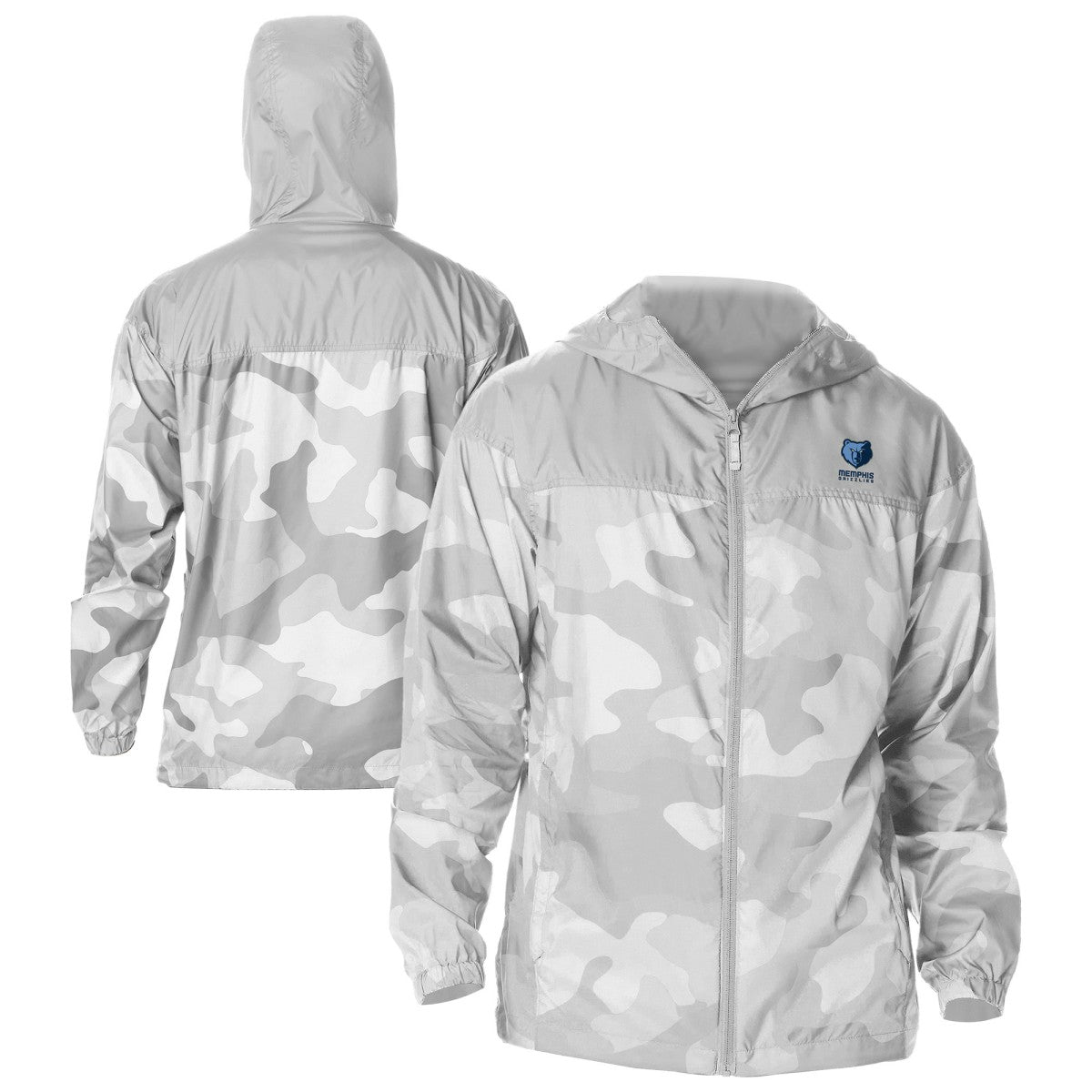 Memphis Grizzlies Flash Challenger Windbreaker Jacket Gray