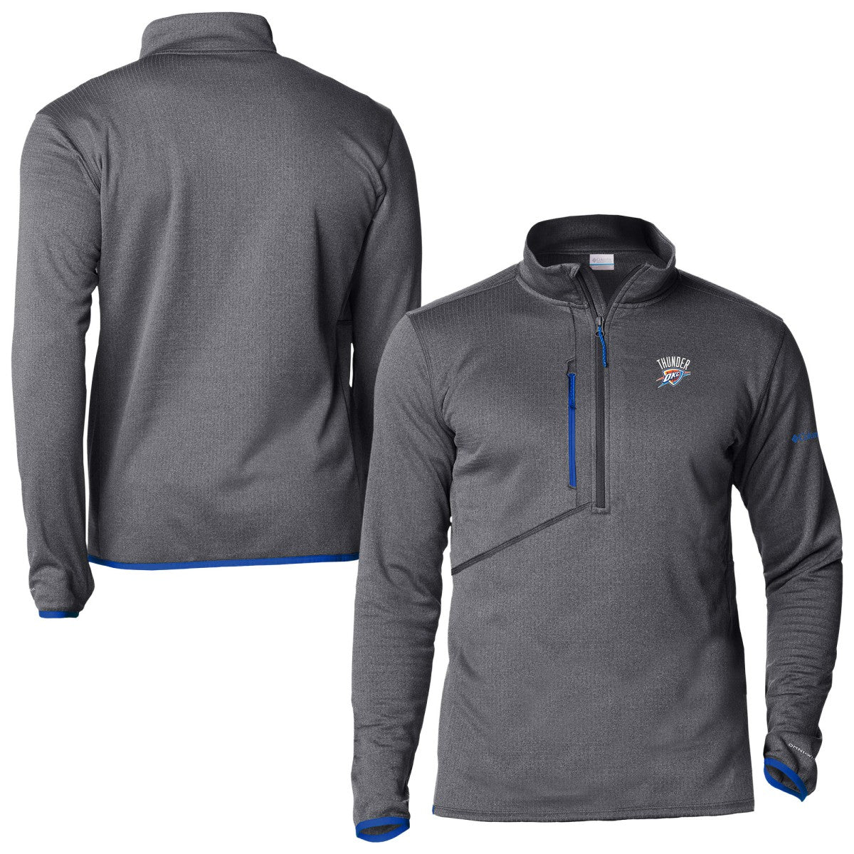Oklahoma City Thunder Park View Fleece Half-Zip Top Blue