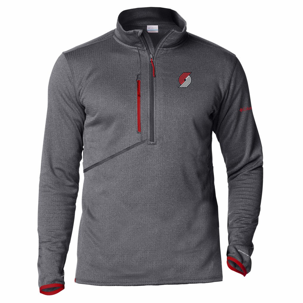 Portland Trail Blazers Park View Fleece Half-Zip Top Red