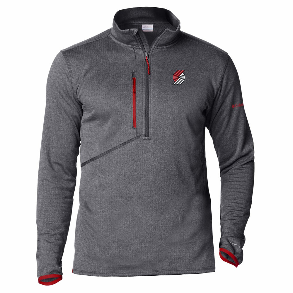 Portland Trail Blazers Park View Fleece Half-Zip Top Red