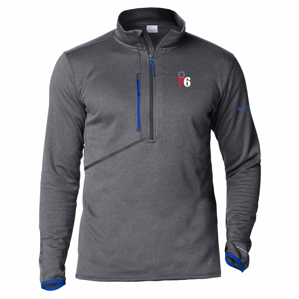 Philadelphia 76ers Park View Fleece Half-Zip Top Blue