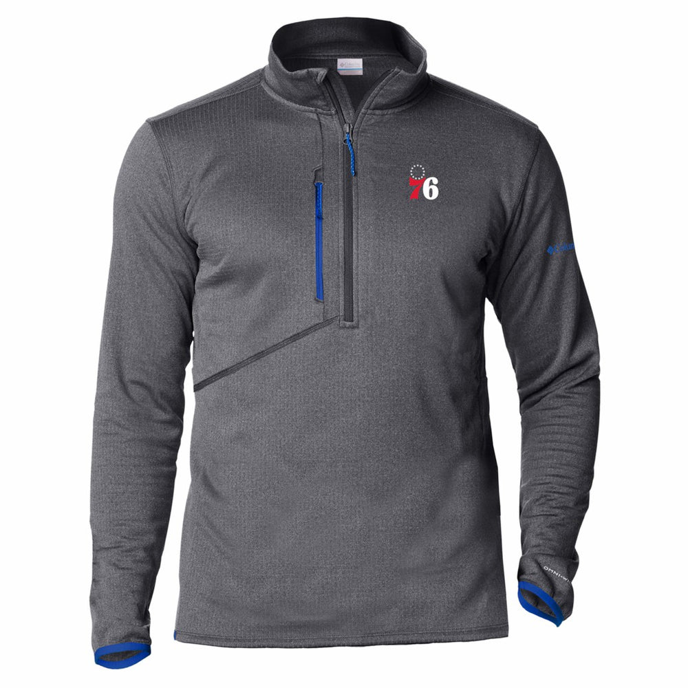 Philadelphia 76ers Park View Fleece Half-Zip Top Blue