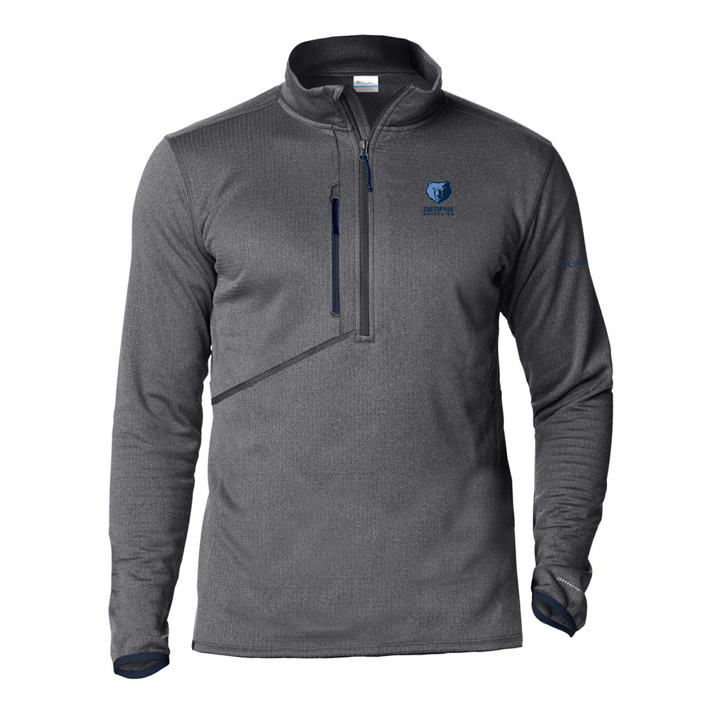 Memphis Grizzlies Park View Fleece Half-Zip Top Gray