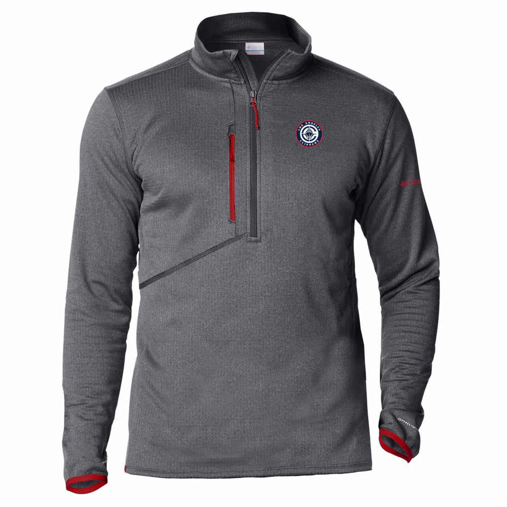 LA Clippers Park View Fleece Half-Zip Top Red