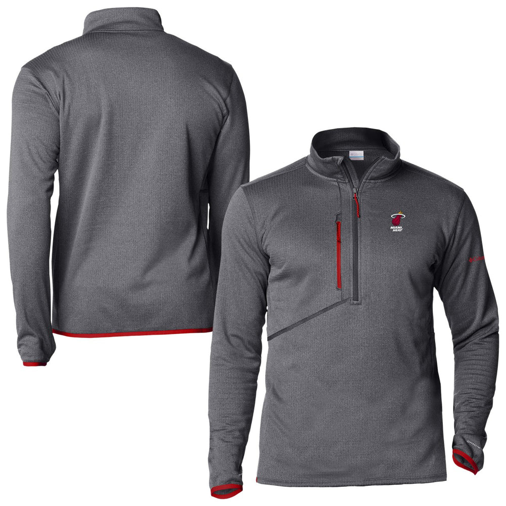 Miami Heat Park View Fleece Half-Zip Top Red