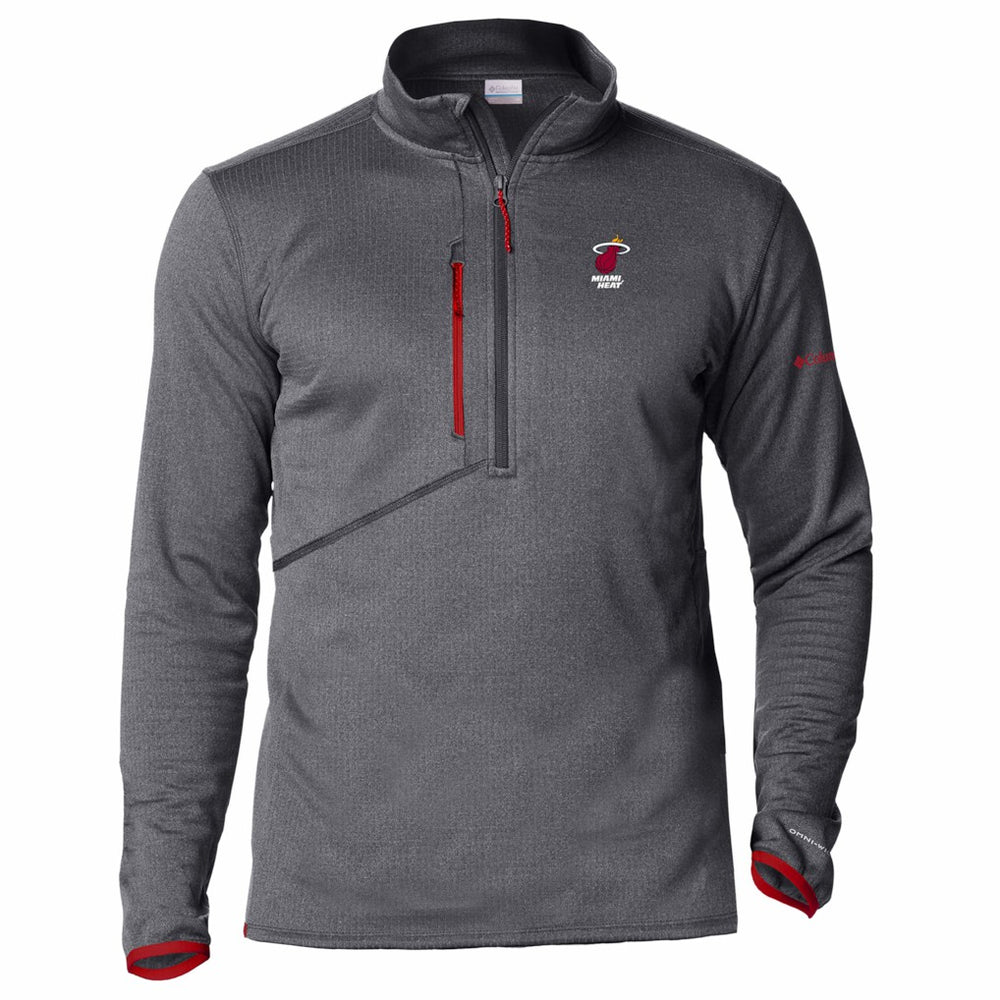 Miami Heat Park View Fleece Half-Zip Top Red