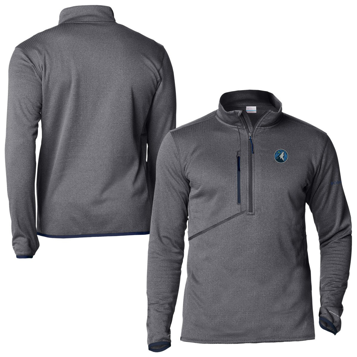 Minnesota Timberwolves Park View Fleece Half-Zip Top Navy