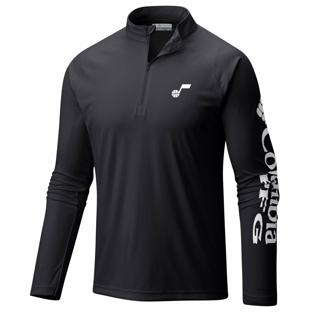 Utah Jazz PFG Terminal Tackle Quarter-Zip Top Black