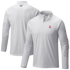 Houston Rockets PFG Terminal Tackle Quarter-Zip Top White