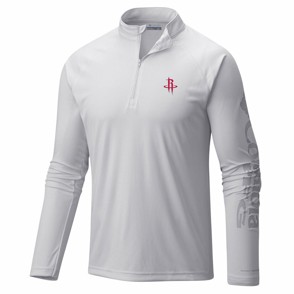 Houston Rockets PFG Terminal Tackle Quarter-Zip Top White
