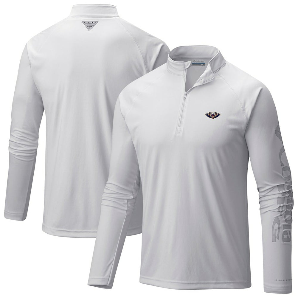 New Orleans Pelicans PFG Terminal Tackle Quarter-Zip Top White