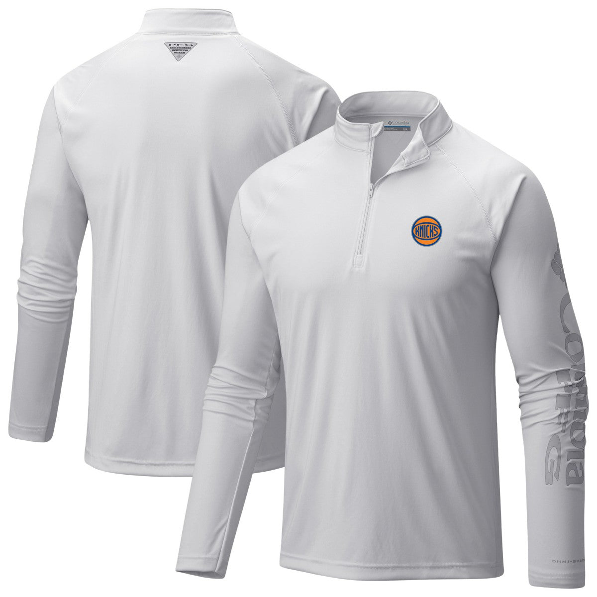 New York Knicks PFG Terminal Tackle Quarter-Zip Top White