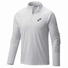 Utah Jazz PFG Terminal Tackle Quarter-Zip Top White