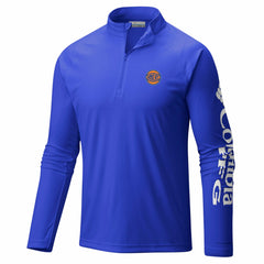New York Knicks PFG Terminal Tackle Quarter-Zip Top Blue