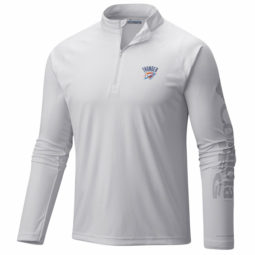 Oklahoma City Thunder PFG Terminal Tackle Quarter-Zip Top White