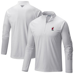 Miami Heat PFG Terminal Tackle Quarter-Zip Top White