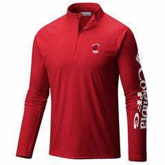Miami Heat PFG Terminal Tackle Quarter-Zip Top Red
