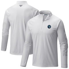 Minnesota Timberwolves PFG Terminal Tackle Quarter-Zip Top White